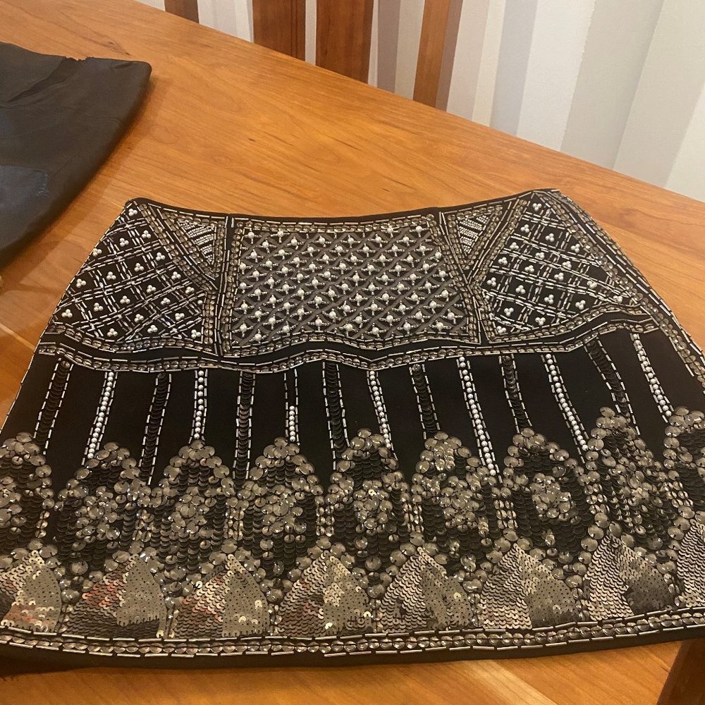 Sandro Beaded Skirt